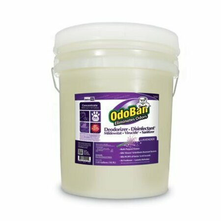 CLEAN CONTROL OdoBan, CONCENTRATED ODOR ELIMINATOR AND DISINFECTANT, LAVENDER SCENT, 5 GAL PAIL 9111625G